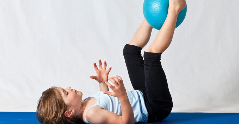 Girl Exercising