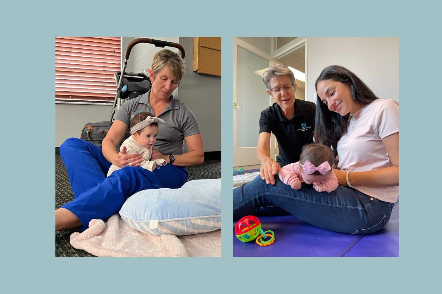 Pediatric Physical Therapy Torticollis Lap Time Technique