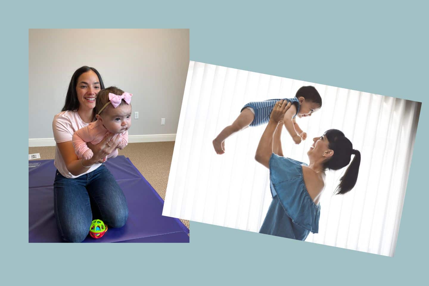 Pediatric Physical Therapy Torticollis Play Airplane Technique